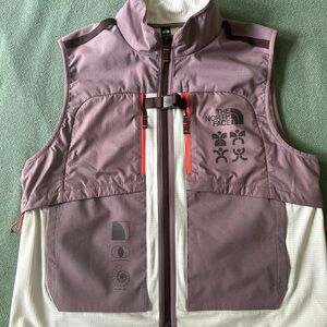 The North Face White and Purple Women's Vest